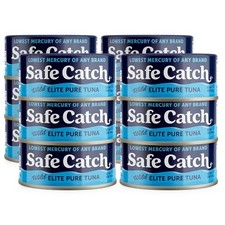 Safe Catch Canned Wild Tuna Fish, Caught, Lowest 5 Ounce Pack of 12 