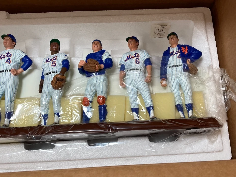 Juego de estatuillas Danbury Mint 1961 New York Mets temporada inaugural 10 Foto 4 de 4