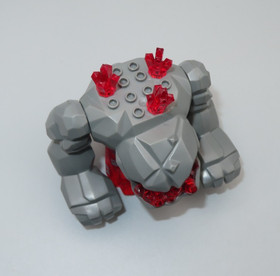Lego large Rock Monster Tremorox Trans red crystals Power Miners minifigure 8708
