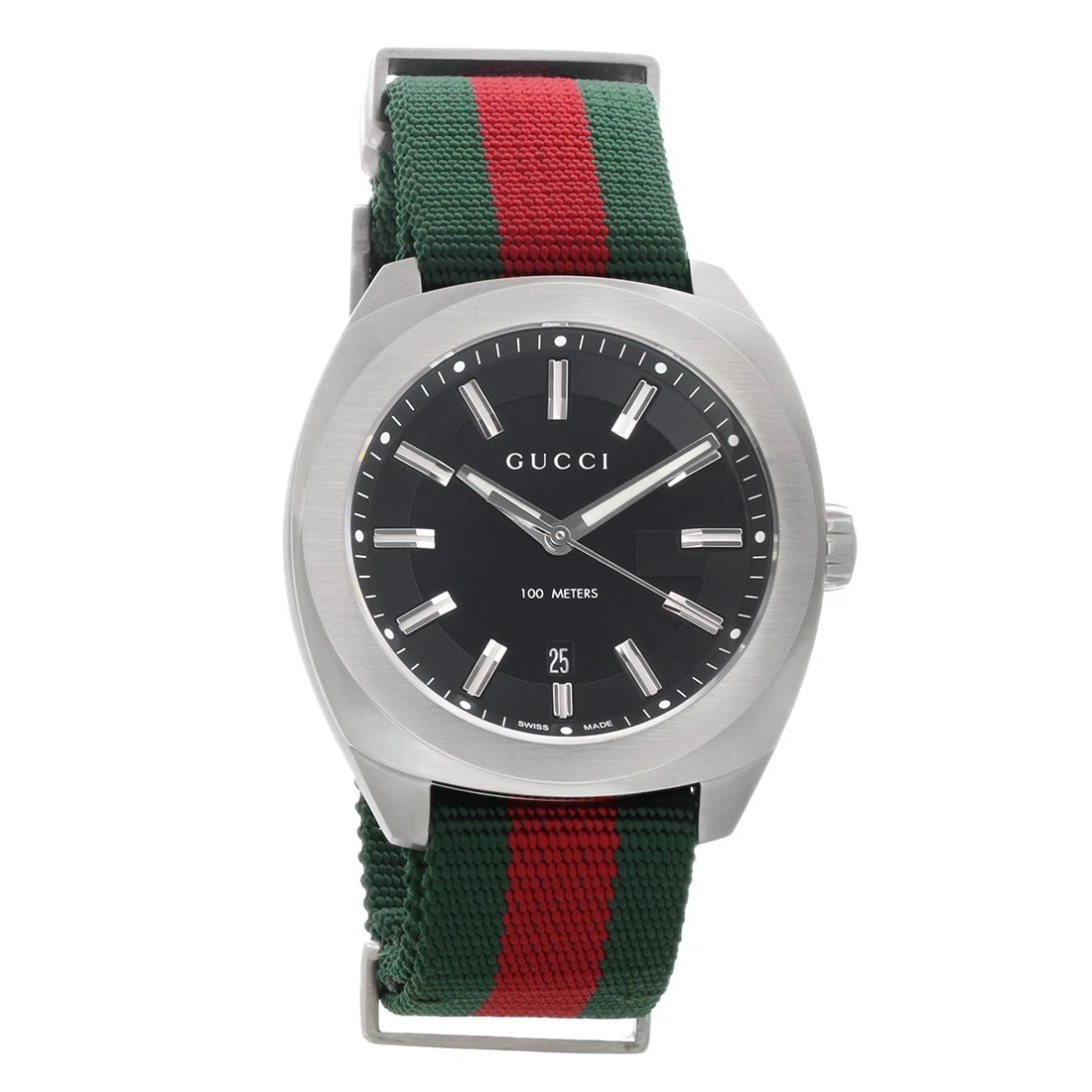 Montre à quartz homme Gucci série GG2570 en acier inoxydable YA142305