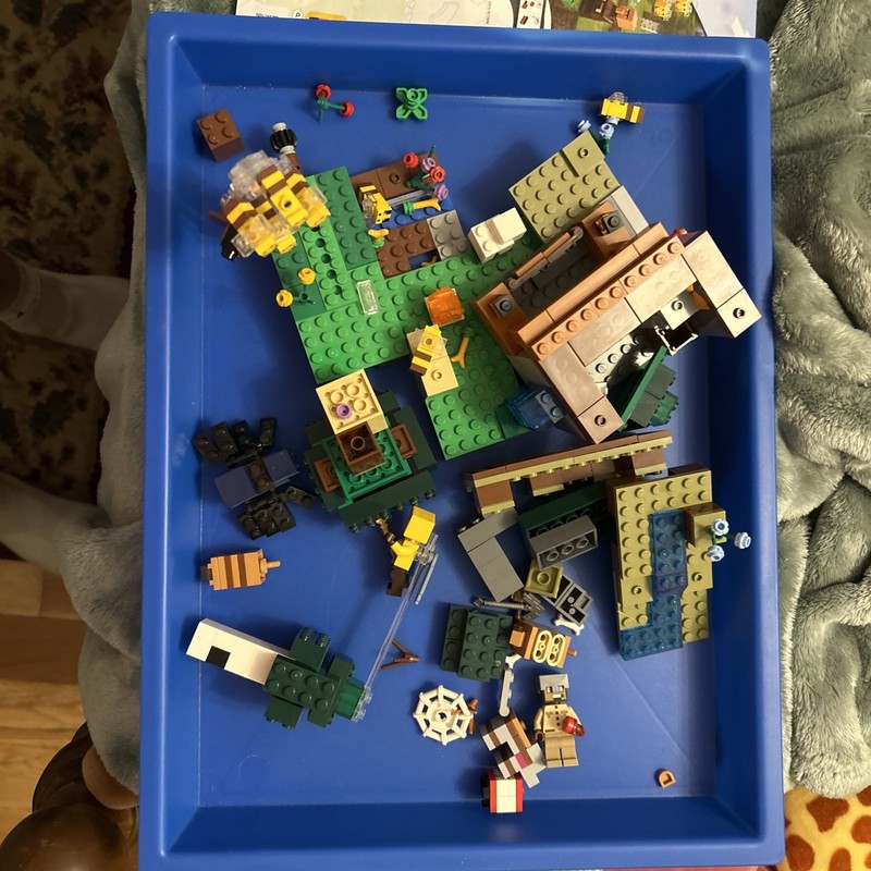 LEGO Minecraft: The Bee Farm (21165) and 21269