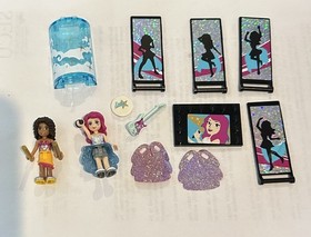 LEGO Pop Star Show Stage 41105 Friends Complete Set Livi Minifigure Bag