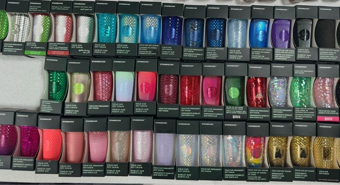 Starbucks Surprise Cold Cup Keychain Complete Set of 77 From Japan