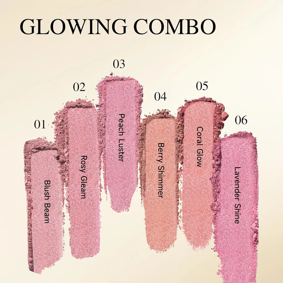 Powder Blush Multi-Use Luminous Natural Glow Long Wear for All Skin Types - Image 4 of 4