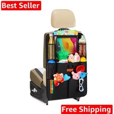 Upgraded Car Organizer with 11-inch Tablet Holder, 8 Pockets, Car Seat Protec...