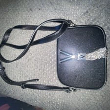 Valentino Divina Tassel Detail Camera Cross Body Bag In Black & Dust Bag