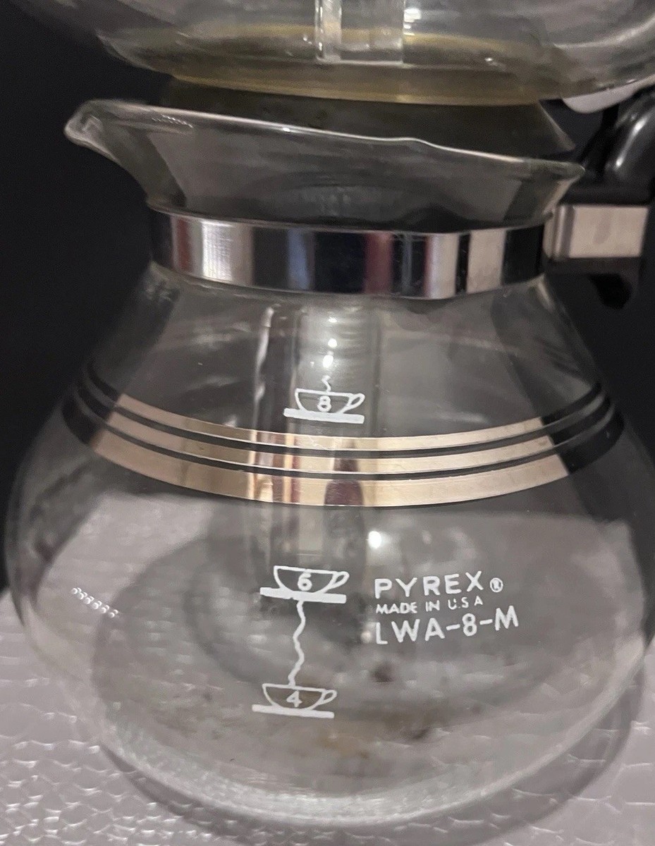 OLD PYREX コーヒーメーカー Vintage Pyrex French Press Coffee Maker With Plunger Gold Tone | eBay