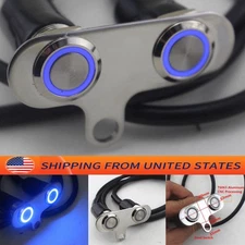 Universal Headlight Fog Light Dual Buttons DC12V CNC Motorcycle Handlebar Switch