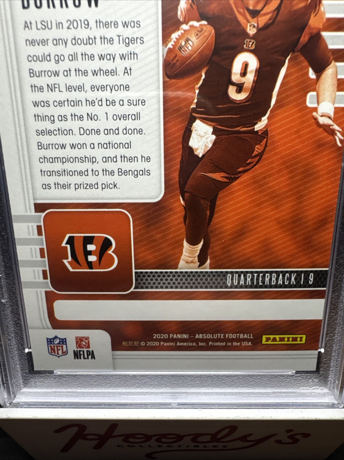2020 Panini Absolute NFL Football #158 Joe Burrow RC PSA 10 Gem Mint Bengals 🔥 view 3