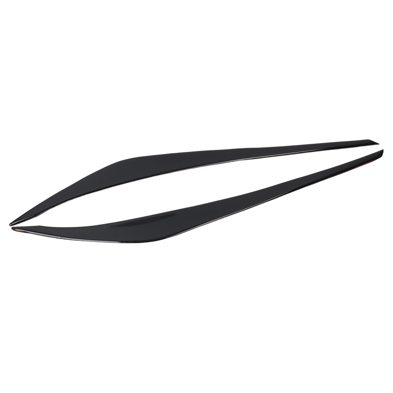 ⁺2Pcs Headlight Eyebrow Front Black Light Eyelid Trim Cover For Elantra