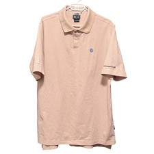 Camisa Polo Adidas Climalite Volkswagen Para Hombres Tostada Acanalada Logo VW Crédito Grande