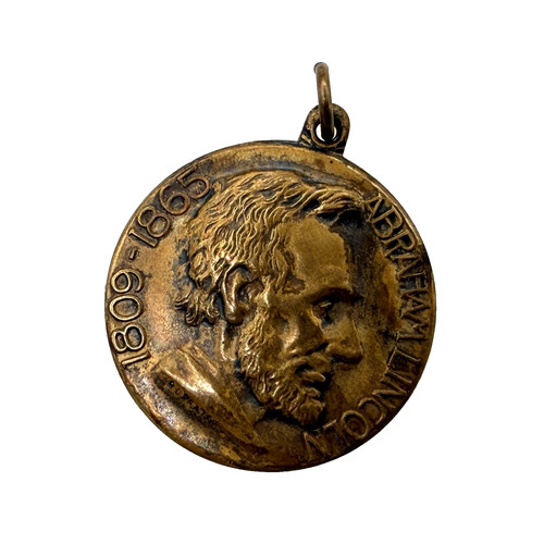 Antique Illinois Watch Co Springfield, Makers of A. Lincoln Watch, Fob/Medaliion