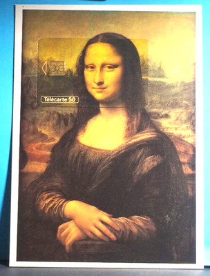 1 Telefonkarte Frankreich Mona Lisa Puzzle Léonardo da Vinci Louvre Paris