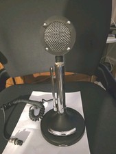 ASTATIC D104 BLACK SPECIAL T-UP9 STAND CB/HAM DESK  MICROPHONE 4 PIN WORKING 