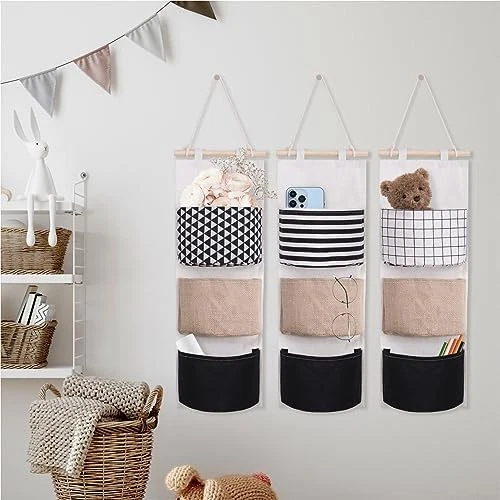 Zocipro 3 Stück Wandorganizer, Hängeaufbewahrung für Wand,Tür,Bad,Camping Reg - Bild 4 von 4