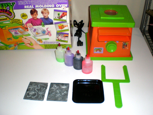 Creepy Crawlers Molding Oven - Sealed Goop - 3D Creatures Set - 3 Molds - WORKS! - Afbeelding 3 van 17