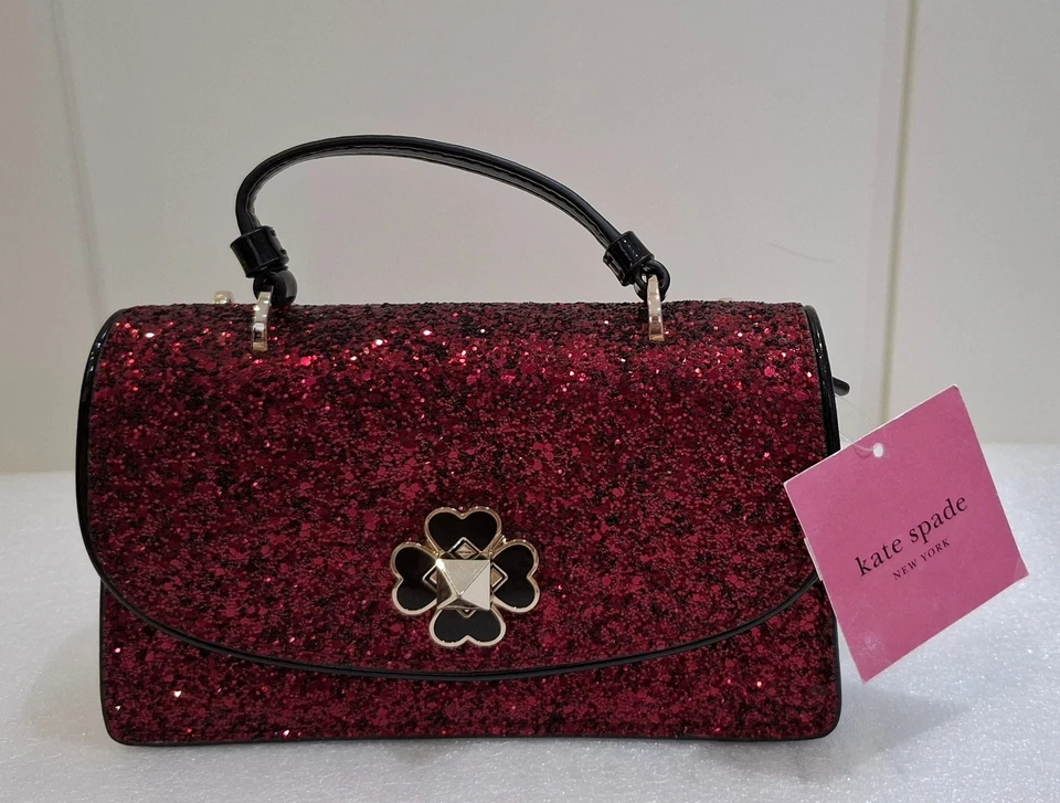Kate Spade Black Cherry Glitter Crossbody Bag New with Tags!! - Image 2 of 4