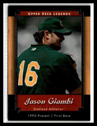 2001 Upper Deck Legends Jason Giambi #6 card