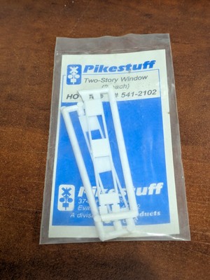 Pikestuff - #541-2102 - HO Scale - Two-Story Window (2 Each) - NOS