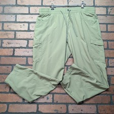 Columbia Women's L Hiking Pants Convertible Roll-Up Cargo Lightweight Breathable
