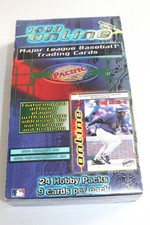 1998 Pacific Online Baseball Hobby Box 17 unopened packs, 7 open