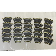 Fast Lane Lot Of 25 Curved Tracks 1:43 Long Bridge Challenge