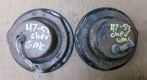 1947 1953 VINTAGE CHEVY GMC PICKUP PANEL TRUCK HEADLIGHT BUCKETS ORIGINAL PATINA