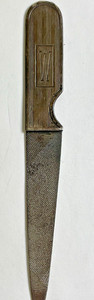 Sterling Silver 925 Vintage Engraved W Nail Filer 6.9 Grams
