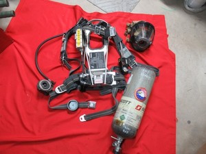 Scott 2.2 AP50 SCBA Air Pak PACK 2216psi HUD CYLINDER MASK REGULATOR PASS ALARM