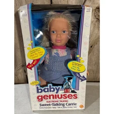 Never Opened Vintage Toy Biz Baby Geniuses Electronic Sweet Talking Carrie Doll