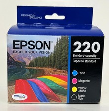 Epson 220 Standard Capacity Dura Brite Ultra Ink Cyan, Magenta, Yellow Black
