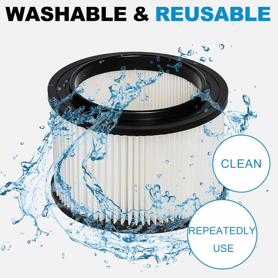 Paquete de 2 filtros de repuesto 9-17810 para aspiradoras Craftsman Shop 3 4 galones húmedas/secas Foto 3 de 4