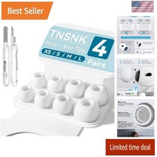 4 Pairs Replacement Ear Tips for Airpods Pro 2Nd/1St Generation with Portable St