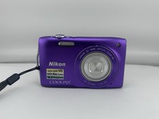 Nikon Coolpix S3300 Digital Camera 16MP 6x Zoom HD Video Compact Purple