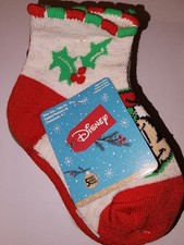 New Disney Christmas 5 Pair Socks Size 4-7