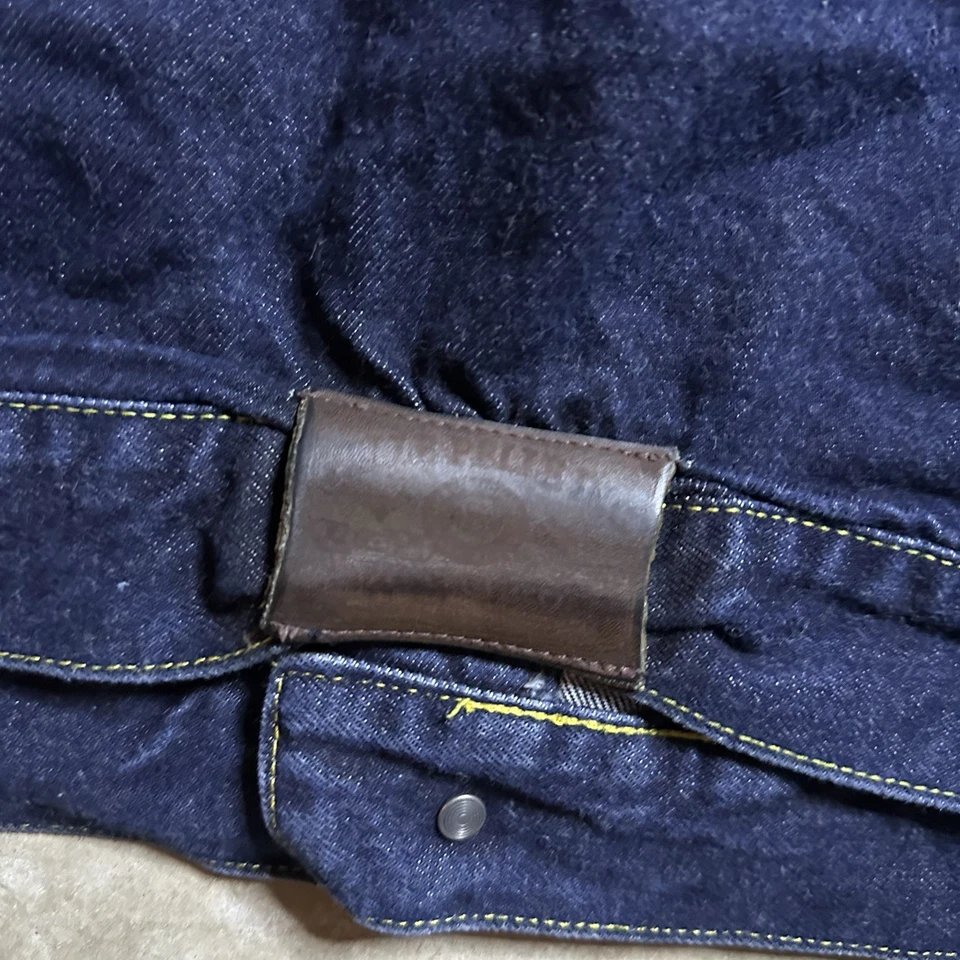 Conjunto de Jaqueta Jeans Vintage Pelle Pelle Jeans Tamanho XL Y2K Hip Hop Rap  - Imagem 4 de 4