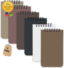 6 Pack Small Pocket Notebook Small 3X5 Spiral Notepads with Lined Pages