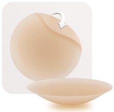 OEAK Women Nipple Covers Sticky Boobs Adhesive Large Fits D Cups , Caramel