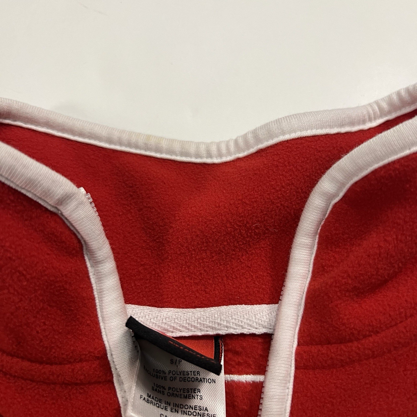 Vintage NIKE IIHF Canada Hockey 1/4 Zip Fleece Pullover Jacket Size Men S thumbnail 6