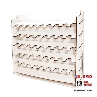 Acrylic Paint Organizer - Wall-Mounted Holder for Model Paints & Brushes