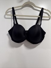 Soma Stunning Support Smooth Full Coverage Bra Sz 36DD Black Molded Adj. Straps