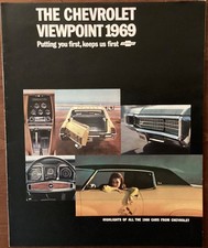 1969 Chevrolet Full Line Brochure Original Chevy Corvette Camaro Chevelle Nova