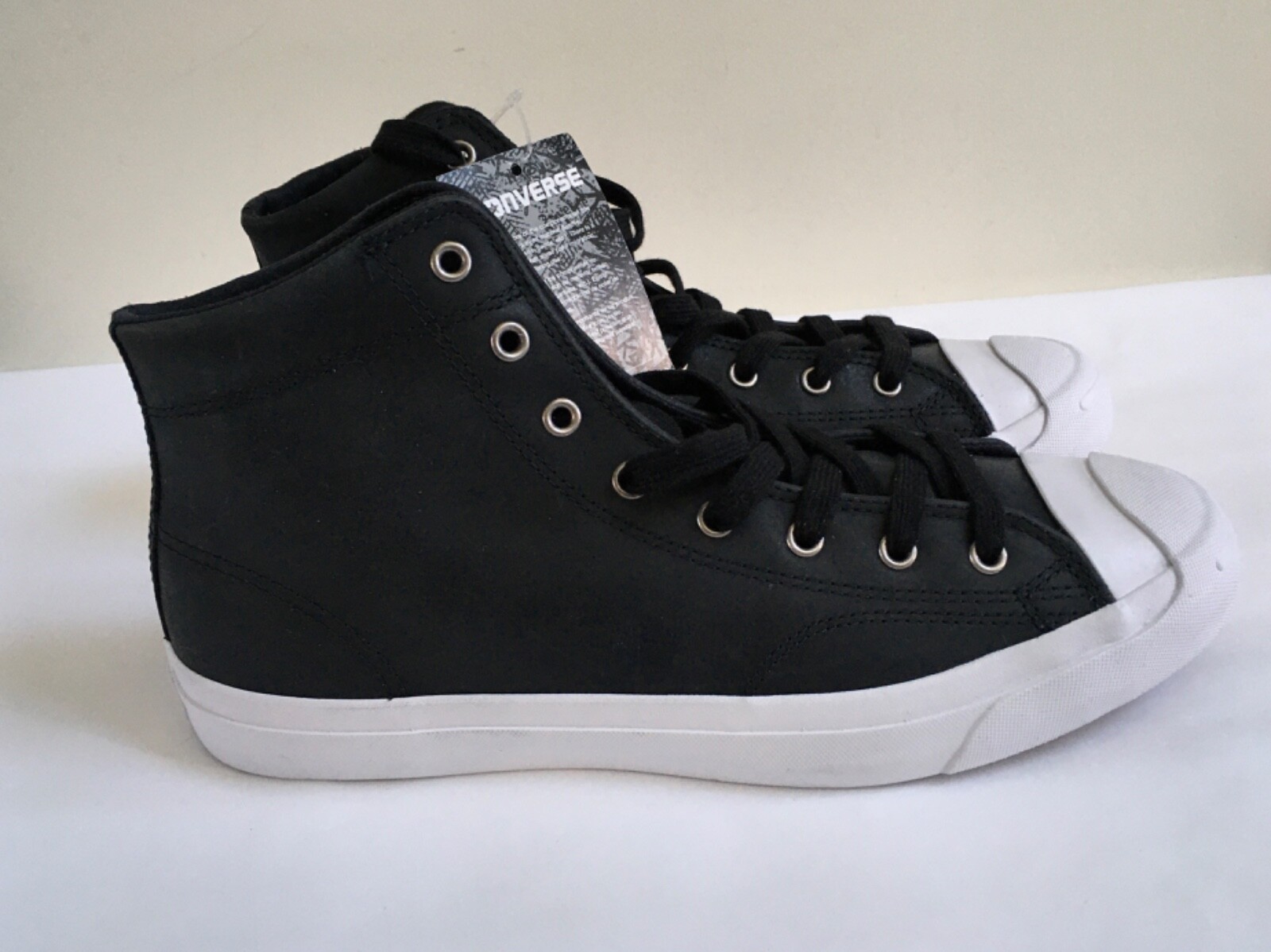 converse jack purcell black leather
