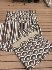 Vera Vintage Twin Sheet Set 70s MCM SHEET SET + Extra *read* circles Rainbow ￼