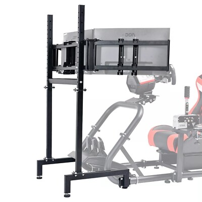 Marada Triple Screen Monitor Stand für Roud Tube Racing Simulator Cockpit