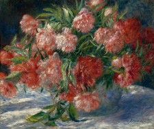 Pierre-Auguste Renoir : "Peonies" c.1880 - Giclee Fine Art Print