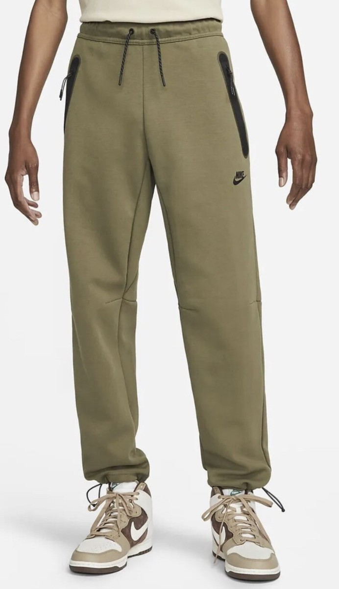 Nike Tech Fleece Joggers Mens Size XS OLIVE GREEN Taped Pants TN