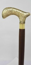 Brass Head Design Beautiful Derby Handle Stylish Wooden Walking Stick Cane Gift