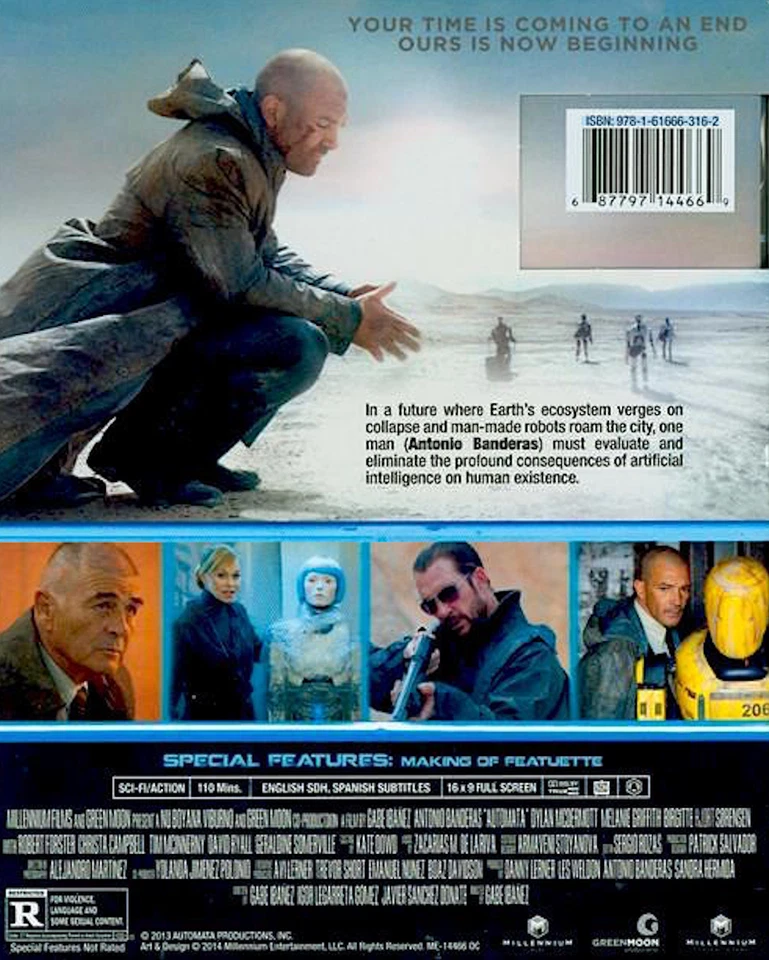 NEW AUTOMATA (2014) - Blu-ray disc only in clear plastic envelope / no case - Image 3 of 3