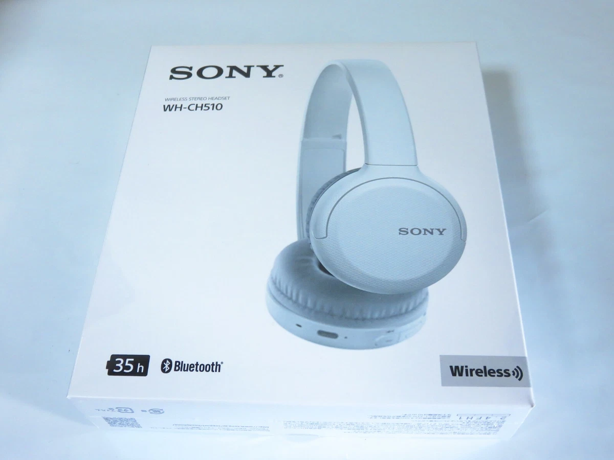 SONY Bluetooth Wireless Headphone WH-CH510 White 2019 Model AAC Compatible  New